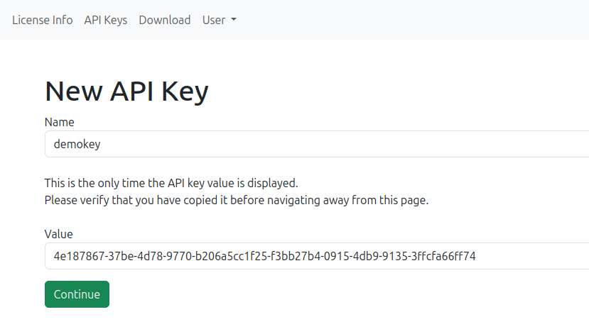 create api key